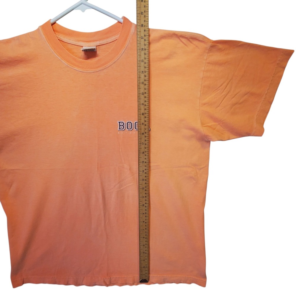 Vintage Boca Authentic Graphic T-Shirt Mens XXL Orange Faded VTG Spellout Tee - Picture 6 of 7